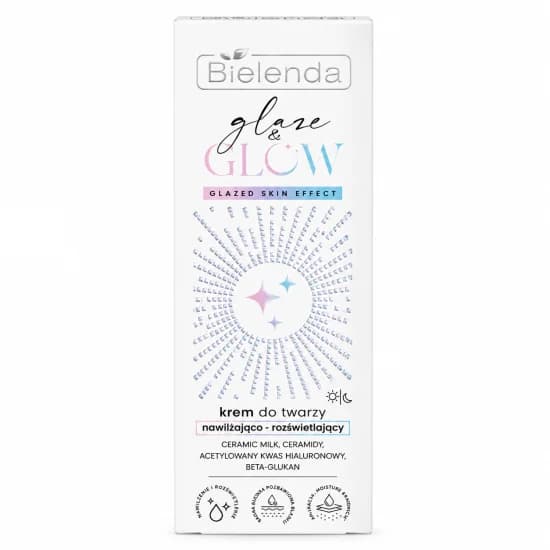 BIELENDA GLAZE & GLOW - CRÈME HYDRATANTE ILLUMINATRICE EFFET PEAU GLACÉE 50 ML