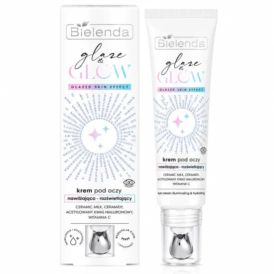 BIELENDA GLAZE & GLOW - CRÈME CONTOUR DES YEUX HYDRATANTE ET ILLUMINATRICE 15 ML