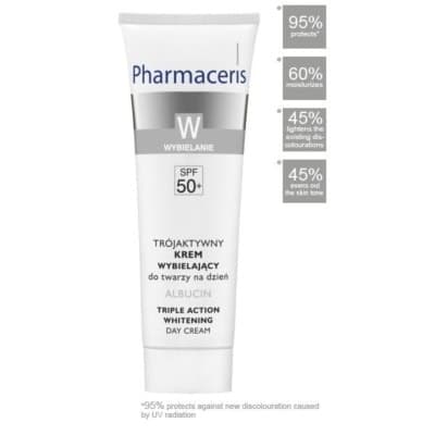 PHARMACERIS W Triple Action Crème de jour éclaircissant SPF50+ 30 ml
