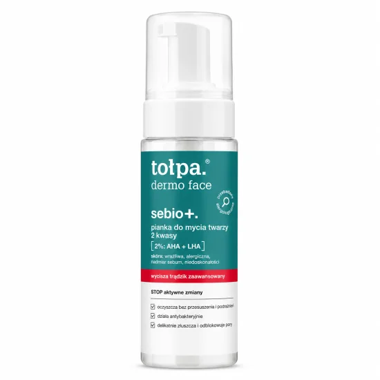 TOŁPA DERMO FACE SEBIO+ - MOUSSE NETTOYANTE VISAGE ANTI IMPERFECTIONS 150 ML