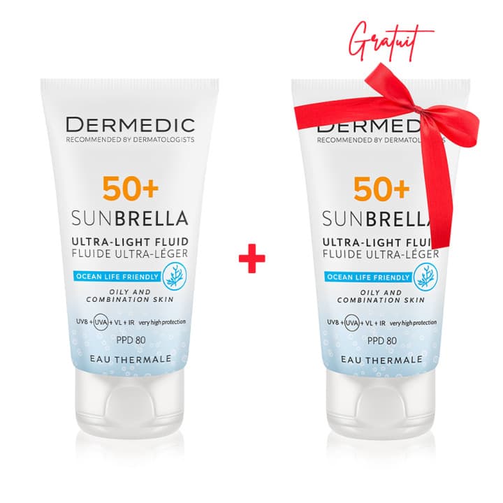 Dermedic Sunbrella Ecran SPF50+ Peaux Normales à Seches 40ml (2eme Offert)